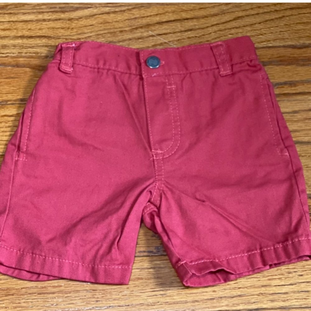 Nannette ❤️ Kid's Pink Belt Looped Chino Shorts Size 18 Months (PRE-LOVED)